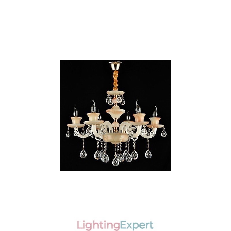 Traditional Classic Electroplated Feature for Crystal Mini Style Metal Chandelier