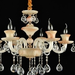 Traditional Classic Electroplated Feature for Crystal Mini Style Metal Chandelier