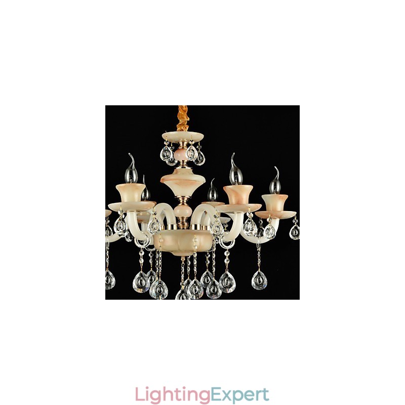 Traditional Classic Electroplated Feature for Crystal Mini Style Metal Chandelier