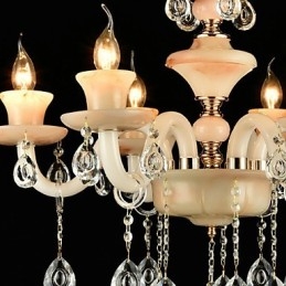 Traditional Classic Electroplated Feature for Crystal Mini Style Metal Chandelier