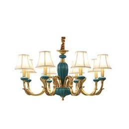 All Copper Chandelier Jade Decorative Chandelier KP