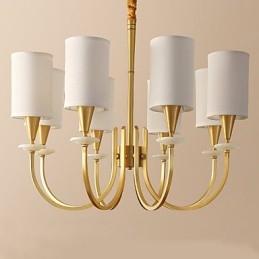 Pure Brass Chandelier Jade Decorative Chandelier