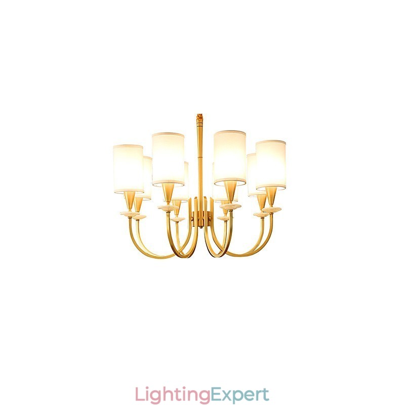 Pure Brass Chandelier Jade Decorative Chandelier