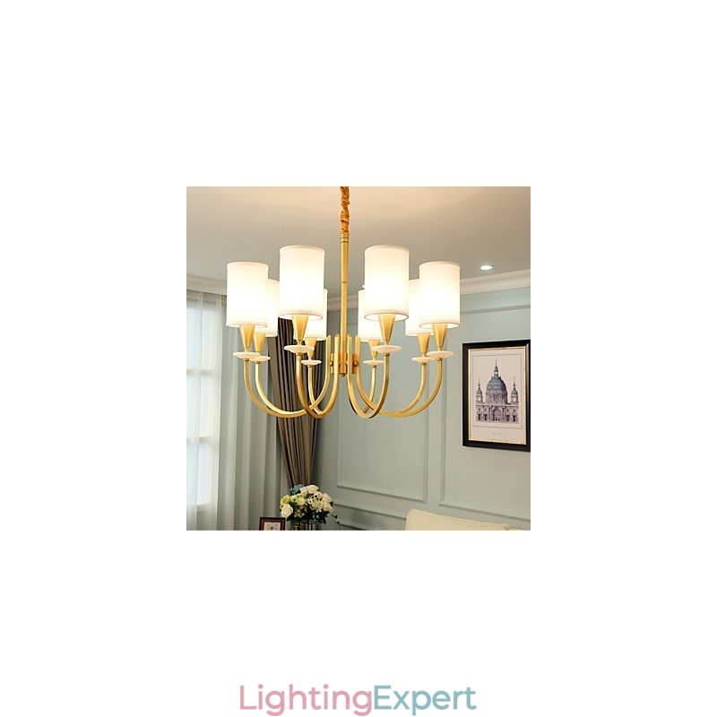 Pure Brass Chandelier Jade Decorative Chandelier