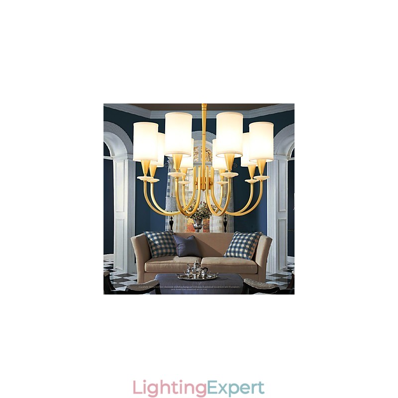 Pure Brass Chandelier Jade Decorative Chandelier