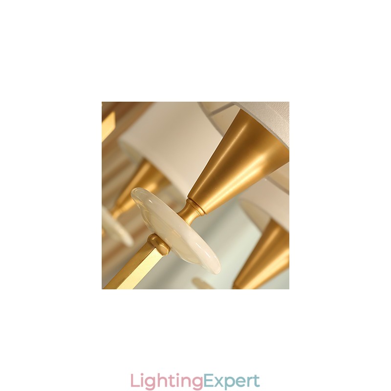 Pure Brass Chandelier Jade Decorative Chandelier