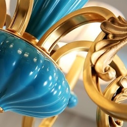 All Copper Chandelier Jade Decorative Chandelier OP
