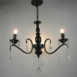 Crystal Chandelier European Style Wrought Iron Lamp Creative Candle Lamps And Lanterns