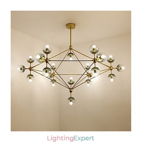 Twenty_one Light Post Modern Europe Style Modo Metal Glass Pendant Lamp the Foyer Decorate Industrial Chandelier Lamp Twenty_one Light Post Modern Europe Style Modo Metal Glass Pendant Lamp the Foyer Decorate Industrial Chandelier Lamp