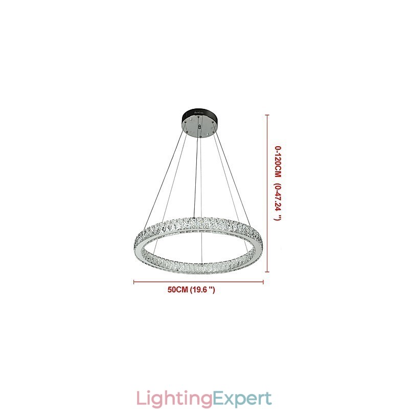 Dimmable Ring Indoo Ceiling Light Pendant Light Modern Chandelier Lighting Chandelier Lamp with Remote Control
