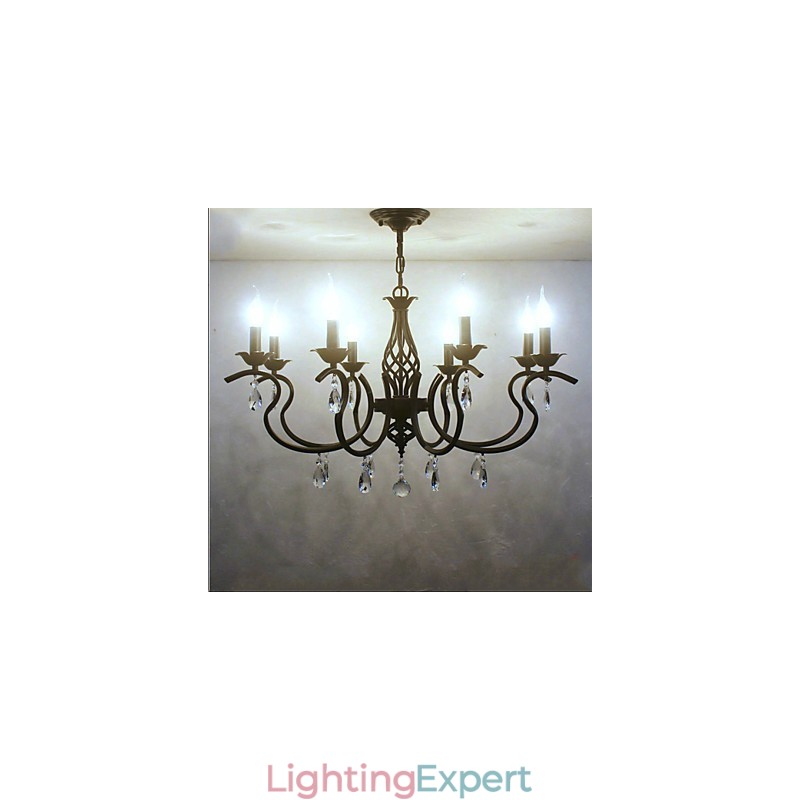 European Style Crystal Chandelier Dining Lights Simple Creative Candles Lamps And Lanterns Novelty Lightig