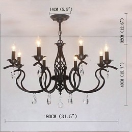 European Style Crystal Chandelier Dining Lights Simple Creative Candles Lamps And Lanterns Novelty Lightig