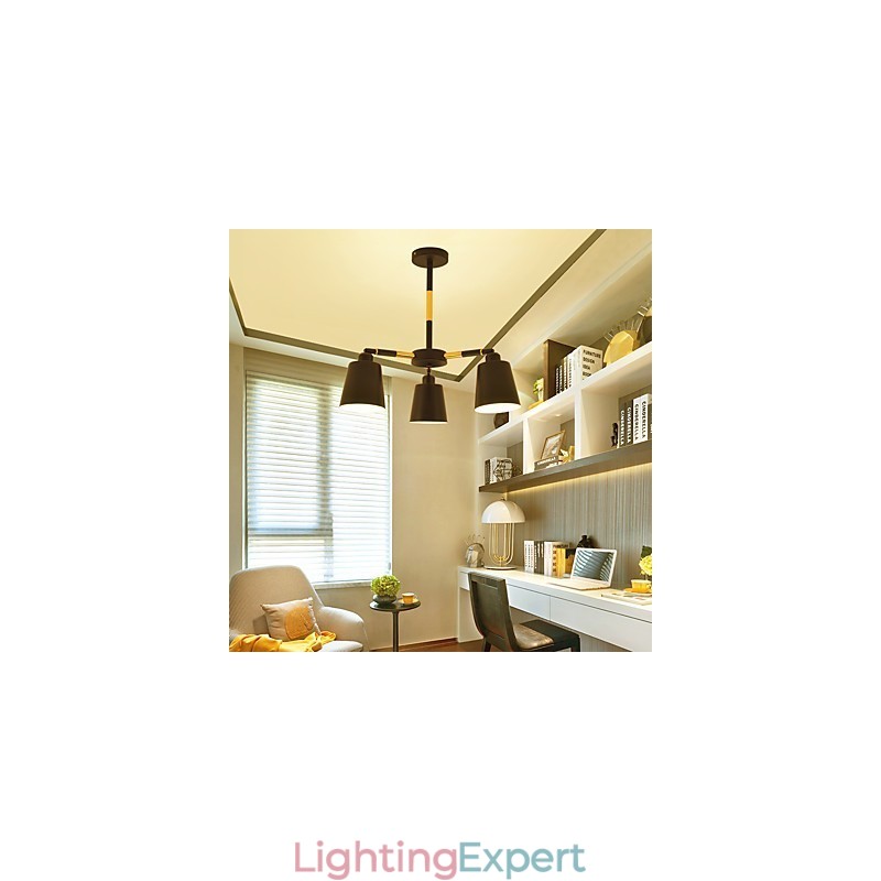 Pendant Light Traditional Classic Painting Feature for Mini Style Wood Bamboo