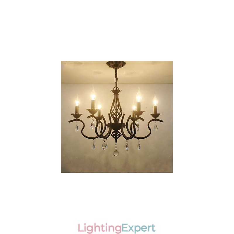 European Style Crystal Chandelier Dining Lights Simple Creative Candles Lamps And Lanterns Novelty Lightig
