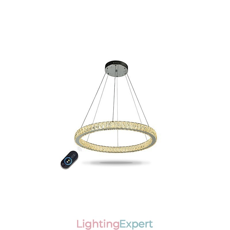 Dimmable Ring Ceiling Light Pendant Light Modern Chandelier Lighting Indoor Lamp with Remote Control