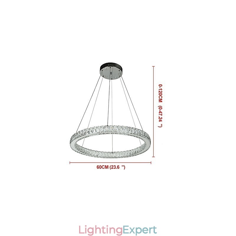Dimmable Ring Ceiling Light Pendant Light Modern Chandelier Lighting Indoor Lamp with Remote Control