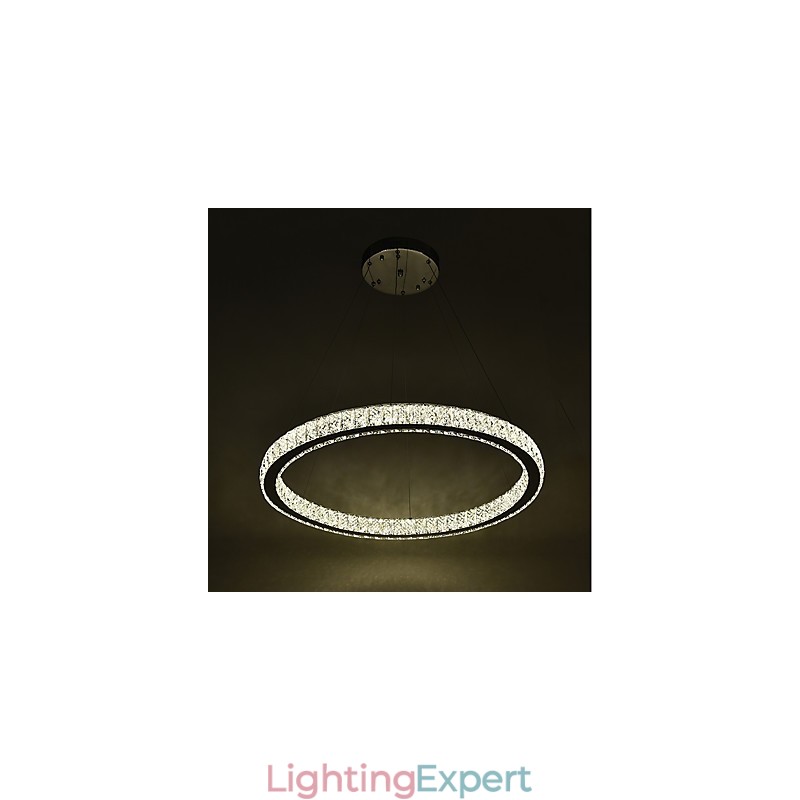 Dimmable Ring Ceiling Light Pendant Light Modern Chandelier Lighting Indoor Lamp with Remote Control