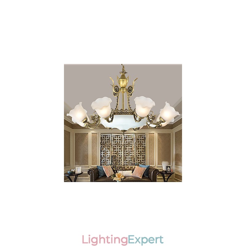 Traditional Classic Painting Feature for Mini Style Metal Chandelier