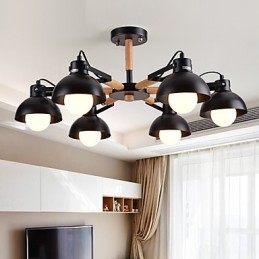 Traditional Classic Rustic Lodge Vintage Retro Painting Feature for Mini Style Metal Chandelier