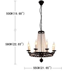 8 Lights Chandelier Modern Contemporary Traditional Classic Rustic Lodge Vintage Retro Lantern Drum Country Island Globe Bowl