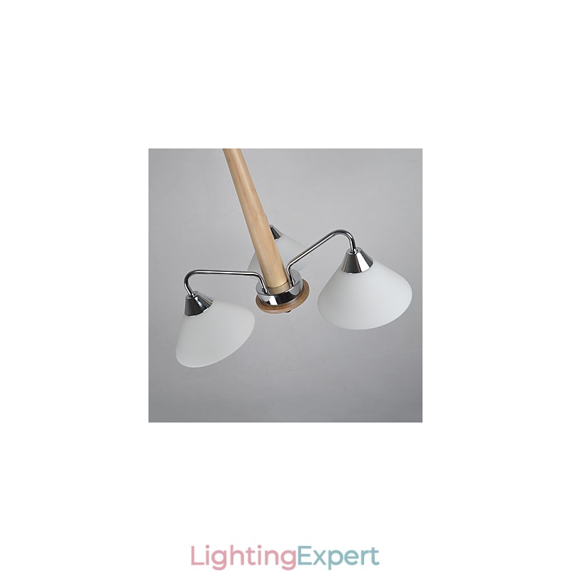 Modern Contemporary Country Electroplated Feature for Wood Bamboo Chandelier