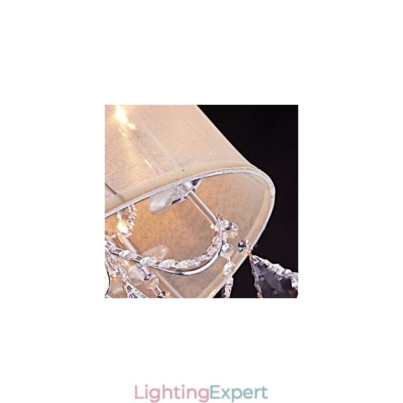 Modern Contemporary Traditional Classic Country Chrome Feature for Crystal Mini Style Designers Metal Chandelier