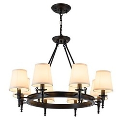 8 Lights Flush Mounted Fixture Chandelier One Light Two Style Modern Contemporary Traditional Classic Rustic Painting