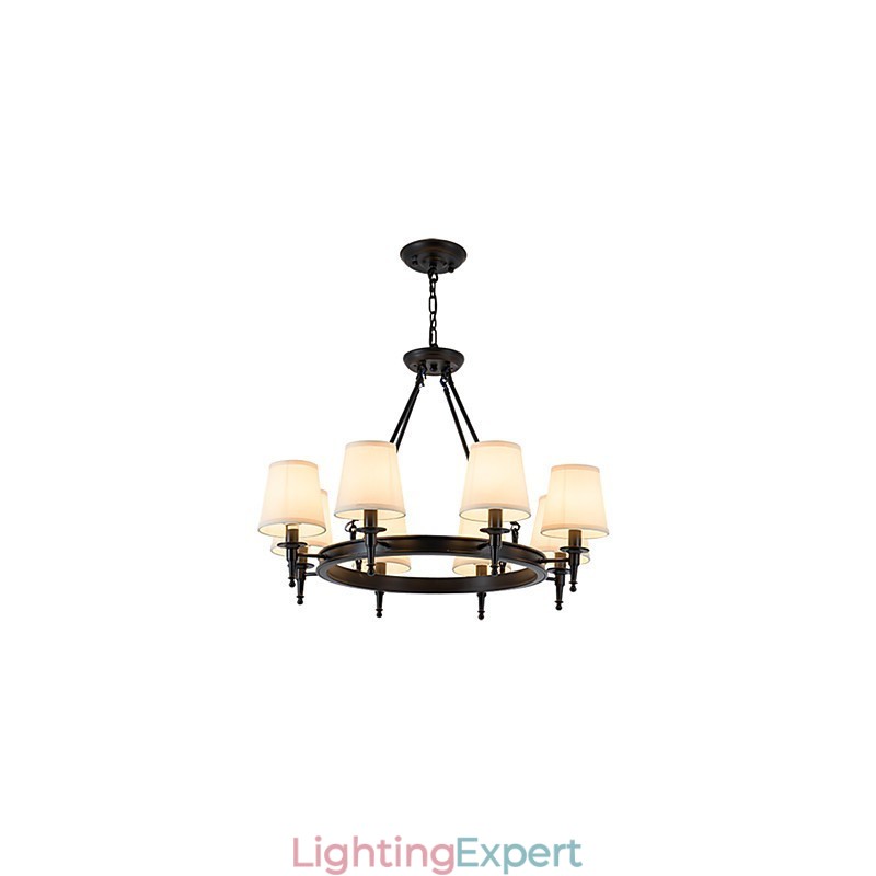 8 Lights Flush Mounted Fixture Chandelier One Light Two Style Modern Contemporary Traditional Classic Rustic Painting