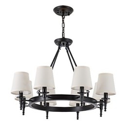8 Lights Flush Mounted Fixture Chandelier One Light Two Style Modern Contemporary Traditional Classic Rustic Painting