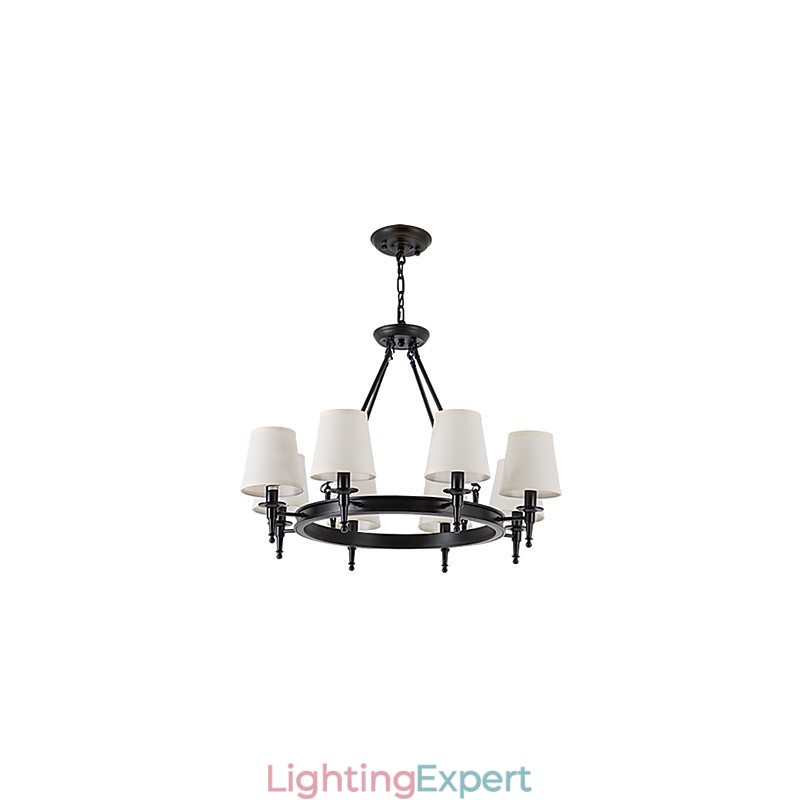 8 Lights Flush Mounted Fixture Chandelier One Light Two Style Modern Contemporary Traditional Classic Rustic Painting