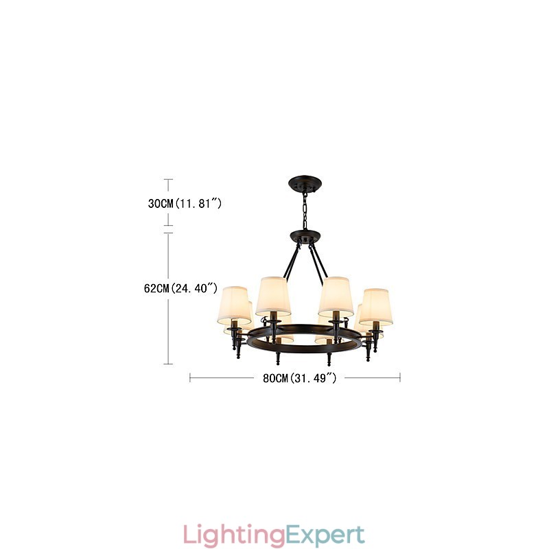 8 Lights Flush Mounted Fixture Chandelier One Light Two Style Modern Contemporary Traditional Classic Rustic Painting