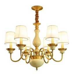 All Copper Chandelier Jade Decorative Chandelier D