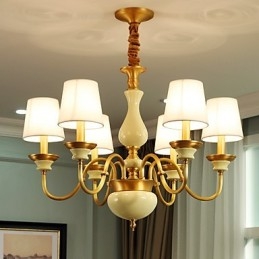 All Copper Chandelier Jade Decorative Chandelier D