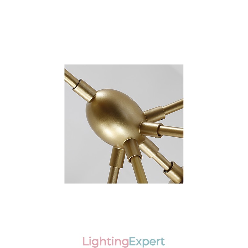 Ten Light Post Modern Europe Style Modo Metal Glass Pendant Lamp the Foyer Decorate Industrial Chandelier Lamp