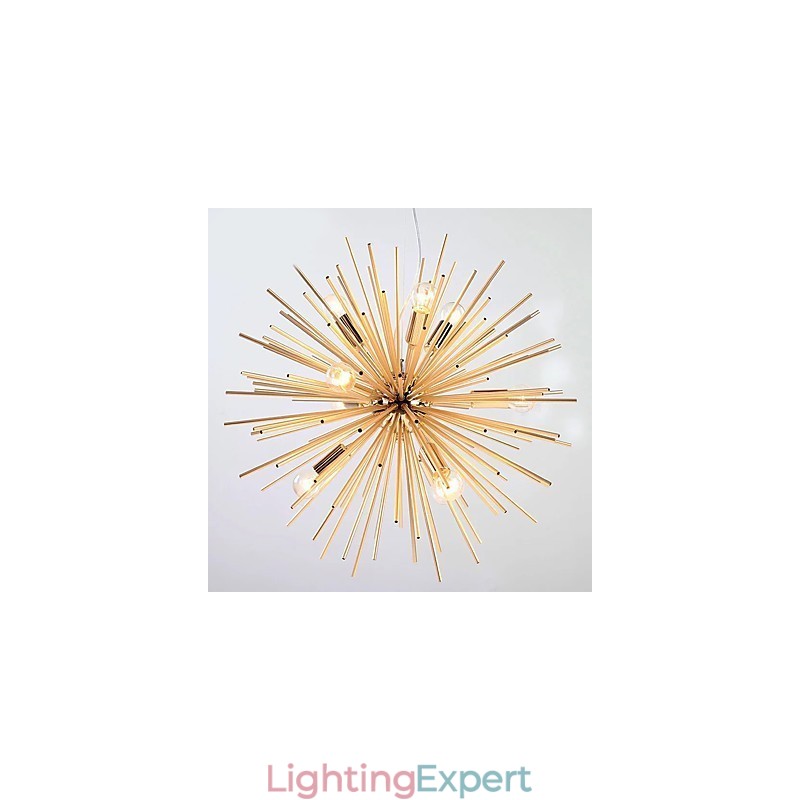 Retro Imitation Copper Creative line 10 Lights