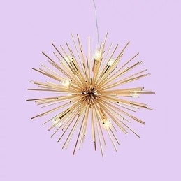 Retro Imitation Copper Creative line 10 Lights