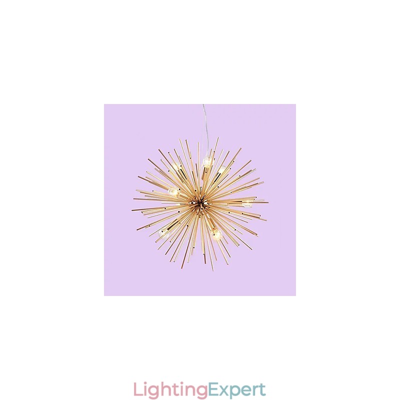 Retro Imitation Copper Creative line 10 Lights