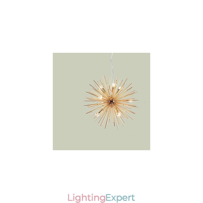 Retro Imitation Copper Creative line 10 Lights
