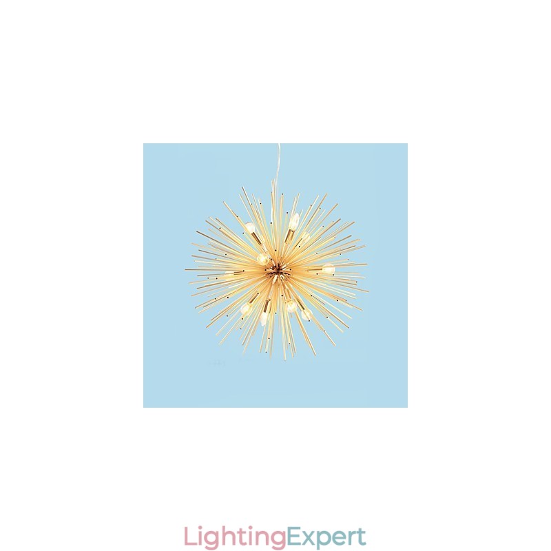 Retro Imitation Copper Creative line 10 Lights
