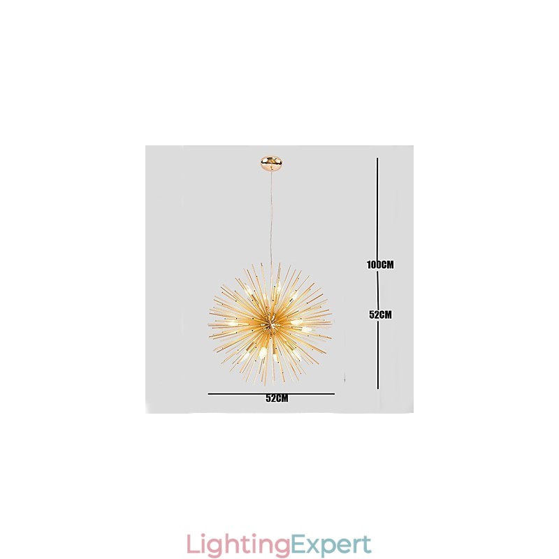 Retro Imitation Copper Creative line 10 Lights