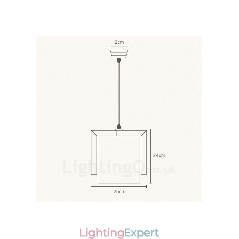 1 Light Wood Modern Contemporary Nordic style Pendant Light with Fabric Shade