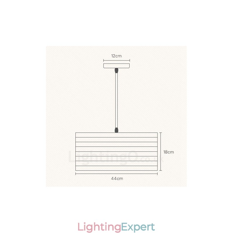 1 Light Wood Modern Contemporary Pendant Light with Wood Shade