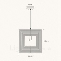 1 Light Wood Modern Contemporary Nordic style Pendant Light with Wood Shade