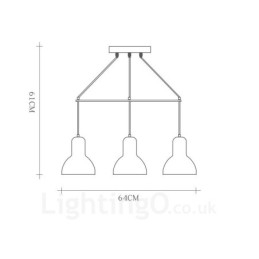 5 Light Wood Modern Contemporary Pendant Light with Iron Shade