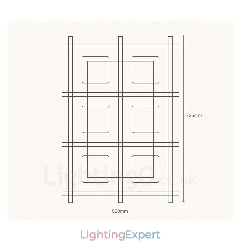 6 Light Modern Contemporary Nordic style Flush Mount Ceiling Lights with Glass Shade
