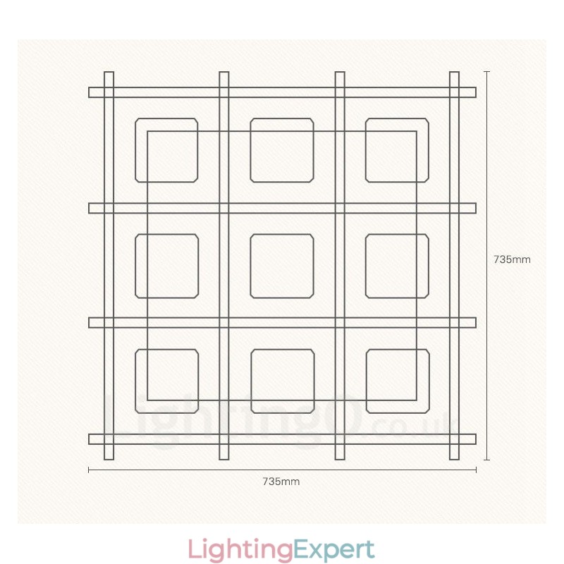 9 Light Modern Contemporary Nordic style Flush Mount Ceiling Lights with Glass Shade