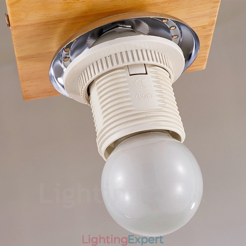 1 Light Modern Contemporary Nordic style Flush Mount Ceiling Lights with Glass Shade