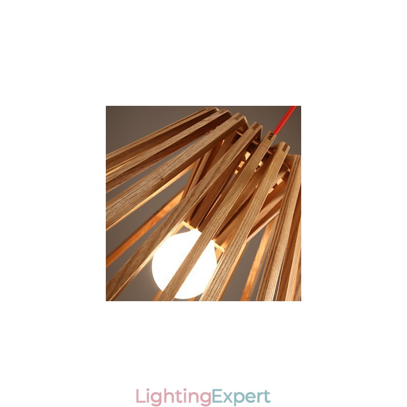 Chandelier Mini Style Traditional Classic Wood Bamboo