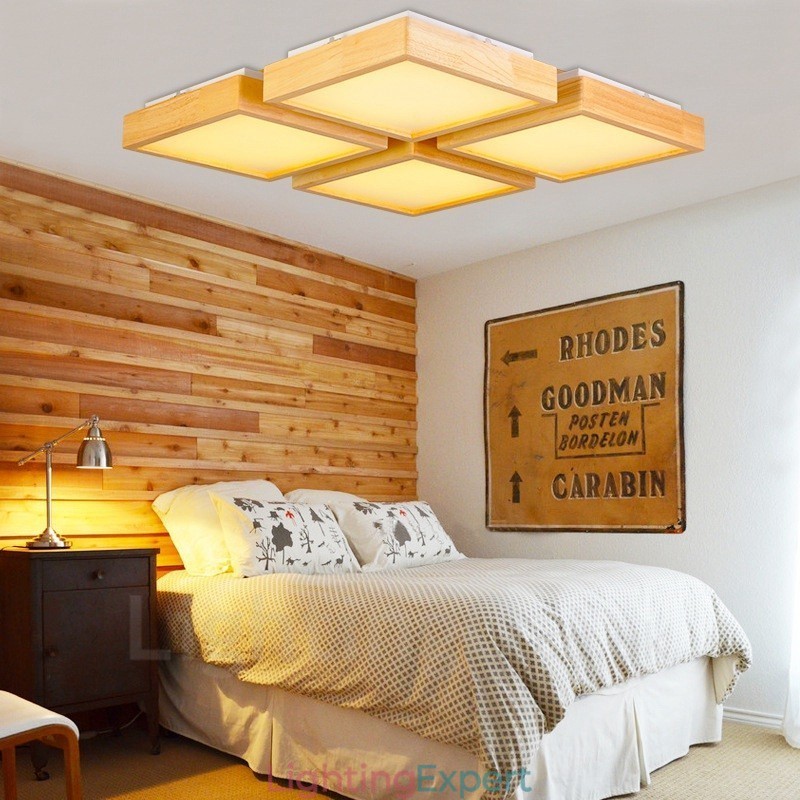 4 Light Modern Contemporary Nordic style Flush Mount Ceiling Lights with Acrylic Shade