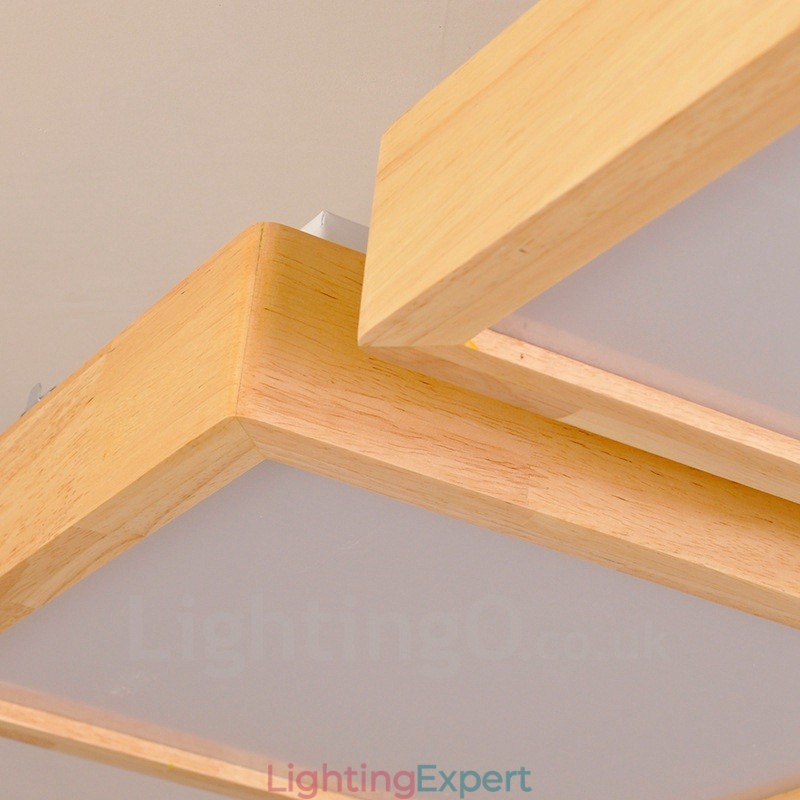 4 Light Modern Contemporary Nordic style Flush Mount Ceiling Lights with Acrylic Shade